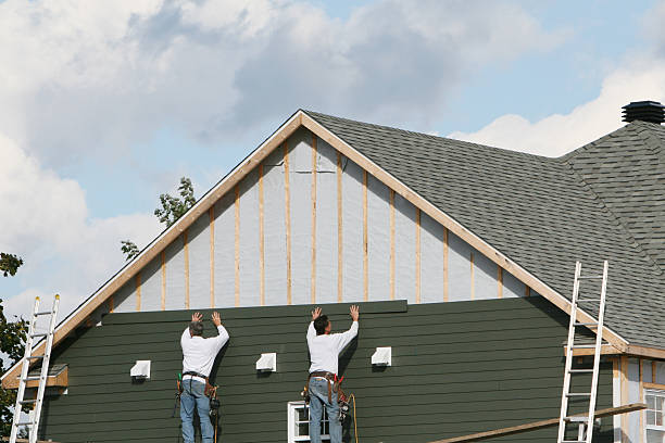Professional Siding Replacement technician working in Allenwood, PA